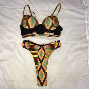 Two Piece Bathing Suit.